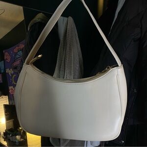 cream shoulder bag